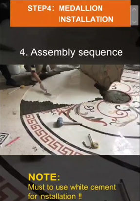 marble inlay flooring installation instructions