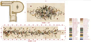 Elegant marble inlay flooring with floral medallion in a luxury residential entrance hall