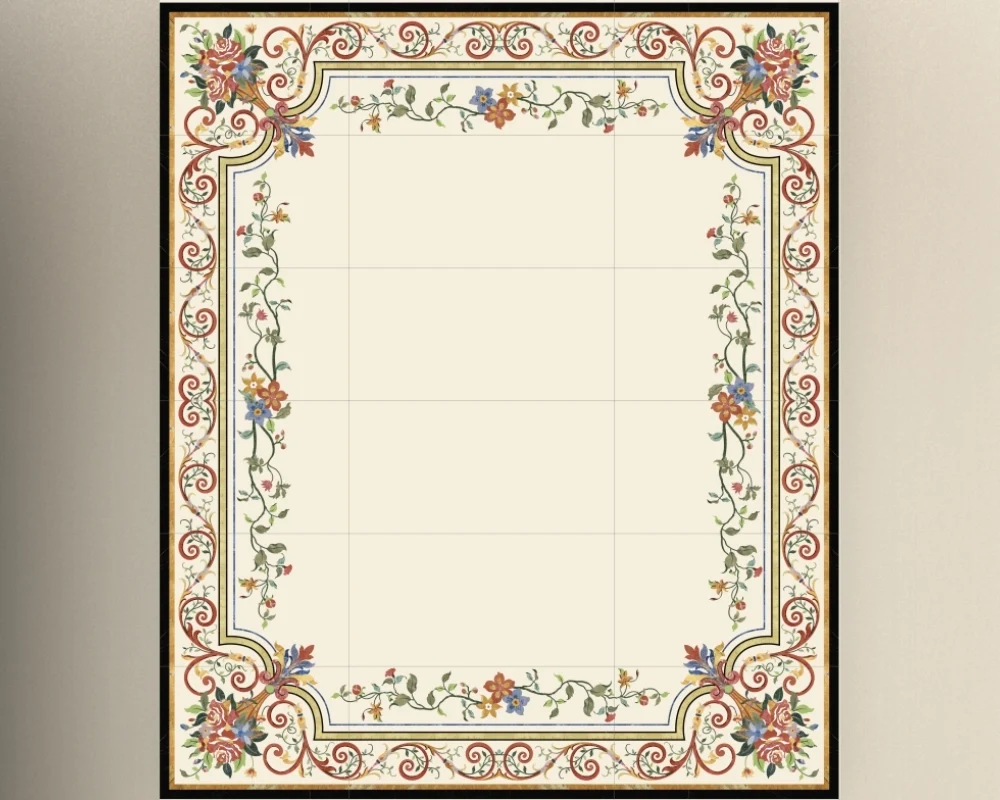 Classic Marble Inlay Medallion for European Style Villa in London