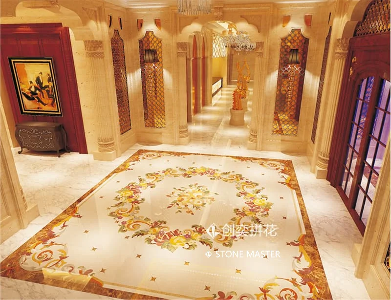 Foyer Design Stone Master Marble inlay tile