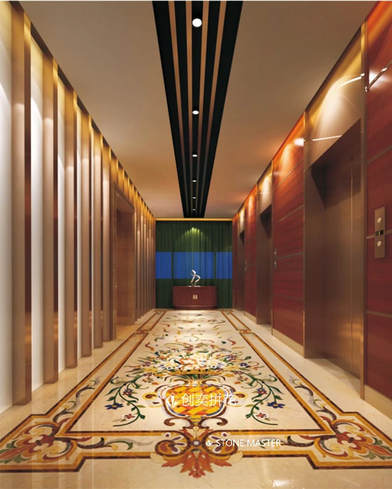 Foyer Design Stone Master Marble inlay tile