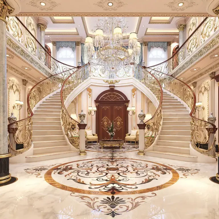 Luxury Foyer Design Stone Master Marble inlay