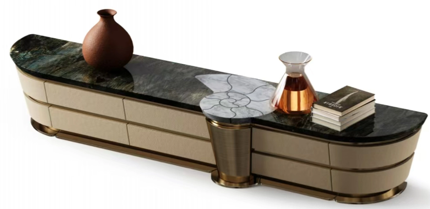 metal materials complement marble table