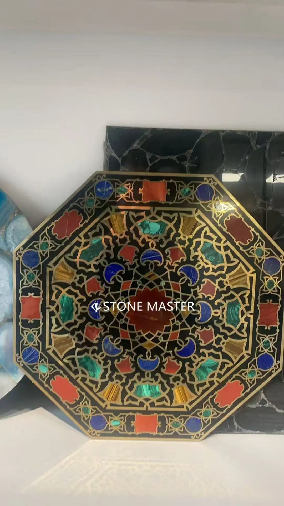 Brass Materials Complement Marble