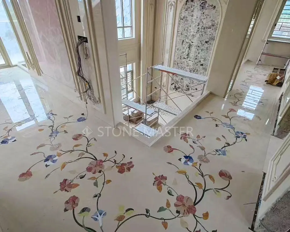 1 marble inlay flooring for temple church classic style floor design