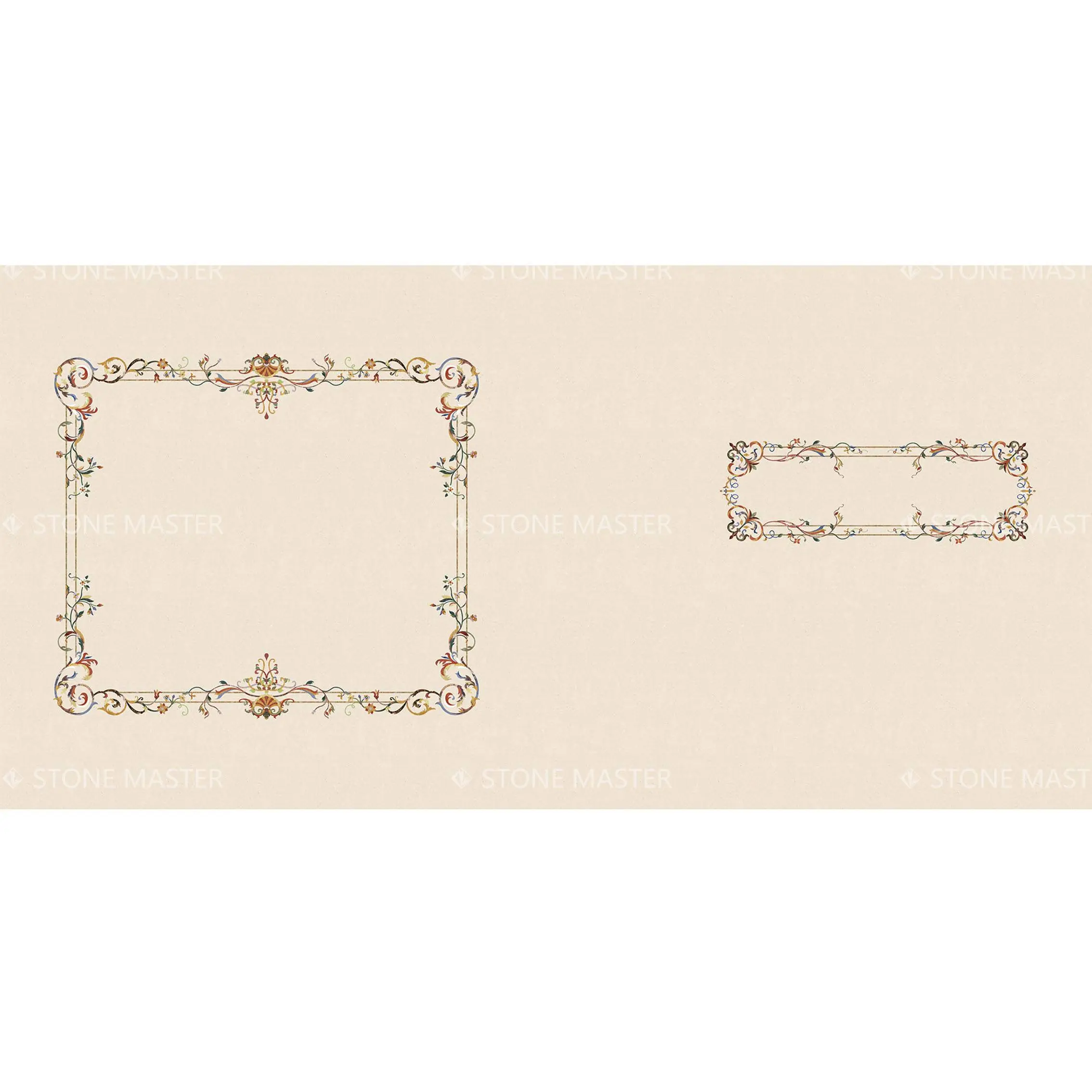 Floor Design Masterpiece: Custom Marble Inlay for Luxury Villas