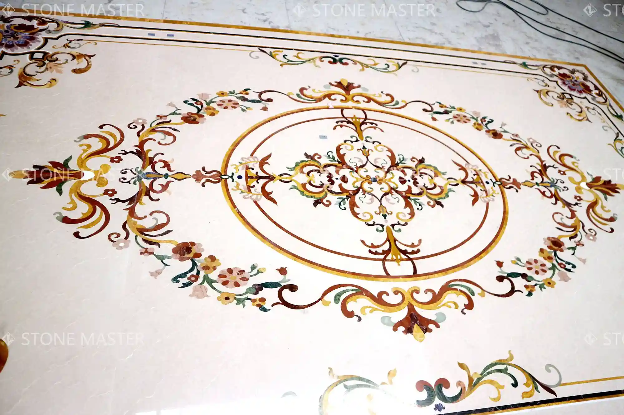 Marble Floor Design for Luxury Villa