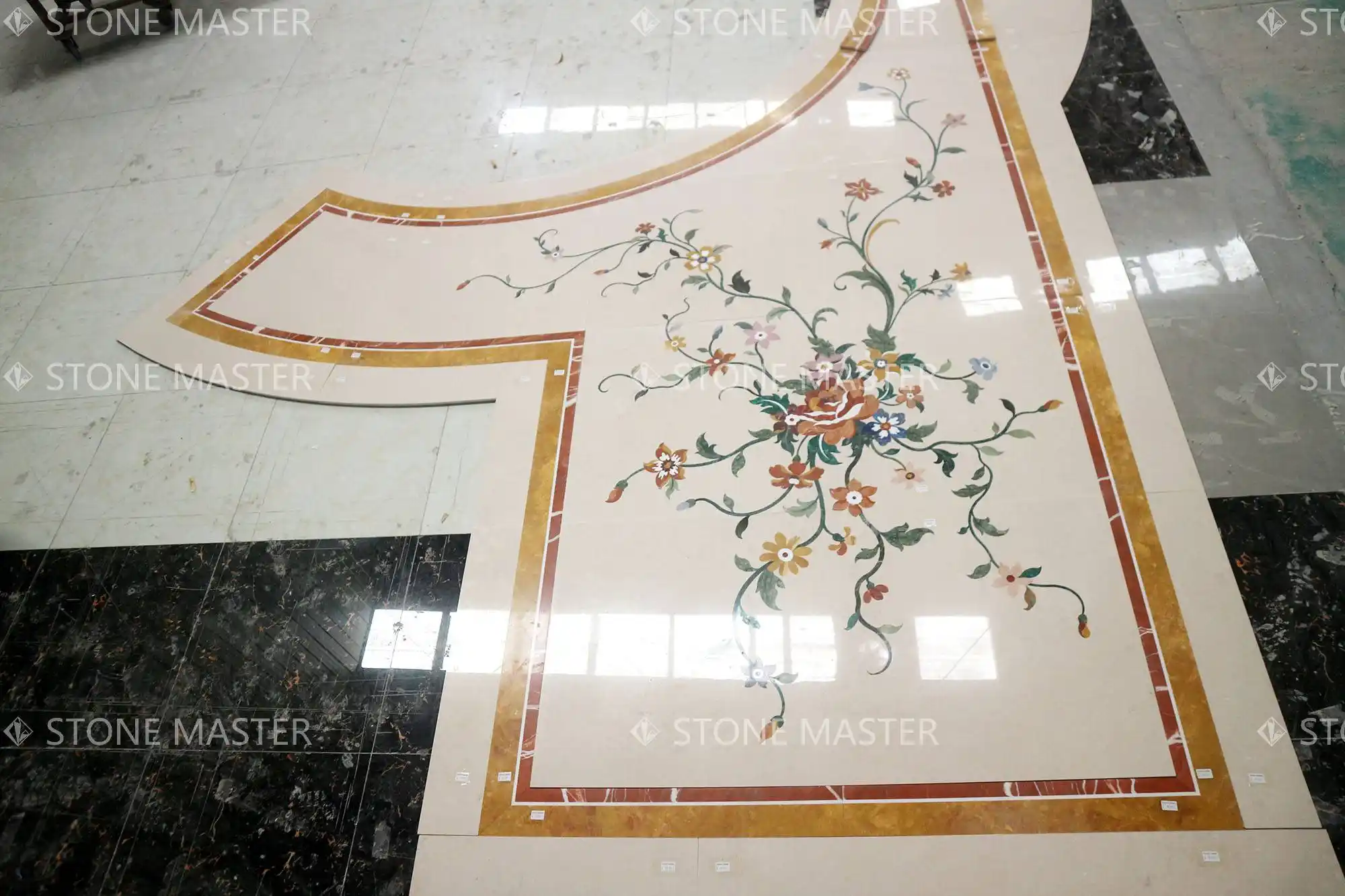 Marble Floor Design for Luxury Villa