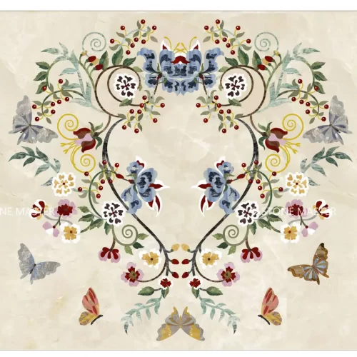 Brass inlay marble wall decor crafted with natural marble and brass inlay, ideal for luxury interior feature walls in bathrooms, living rooms, corridors, and hotel lobbies.