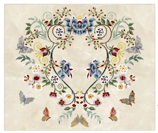 Brass inlay marble wall decor crafted with natural marble and brass inlay, ideal for luxury interior feature walls in bathrooms, living rooms, corridors, and hotel lobbies.