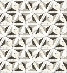 Marble Floor Medallion Modern Luxury Geometry