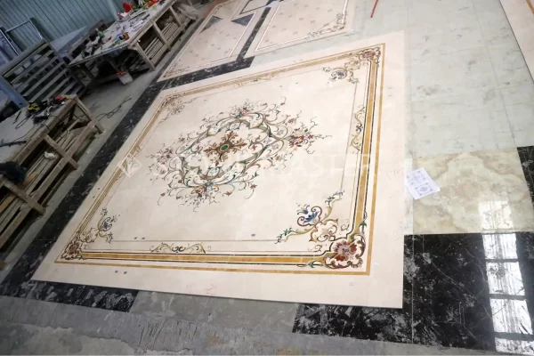 Custom Marble Inlay Luxury Floor Design | Stone Master Marble Inlay