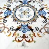 Tile Floor Medallions in premium marble flooring tiles showcasing modern luxury design for grand foyers with intricate custom marble inlay pattern