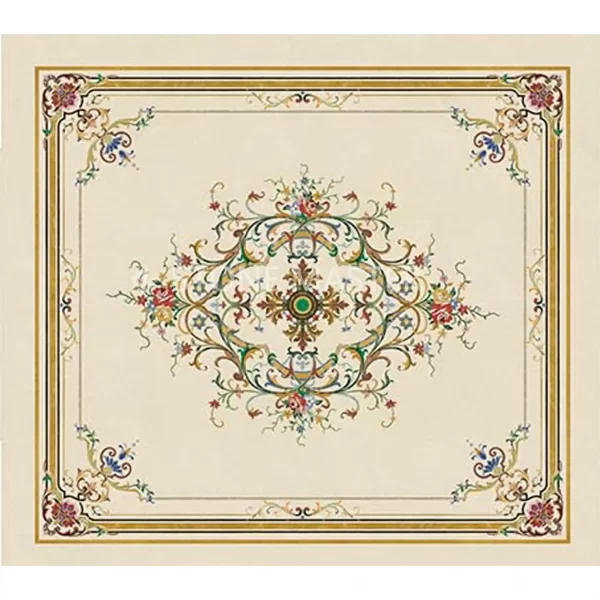 Custom Marble Inlay Luxury Floor Design