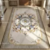 Tile Floor Medallions in premium marble flooring tiles showcasing modern luxury design for grand foyers with intricate custom marble inlay pattern