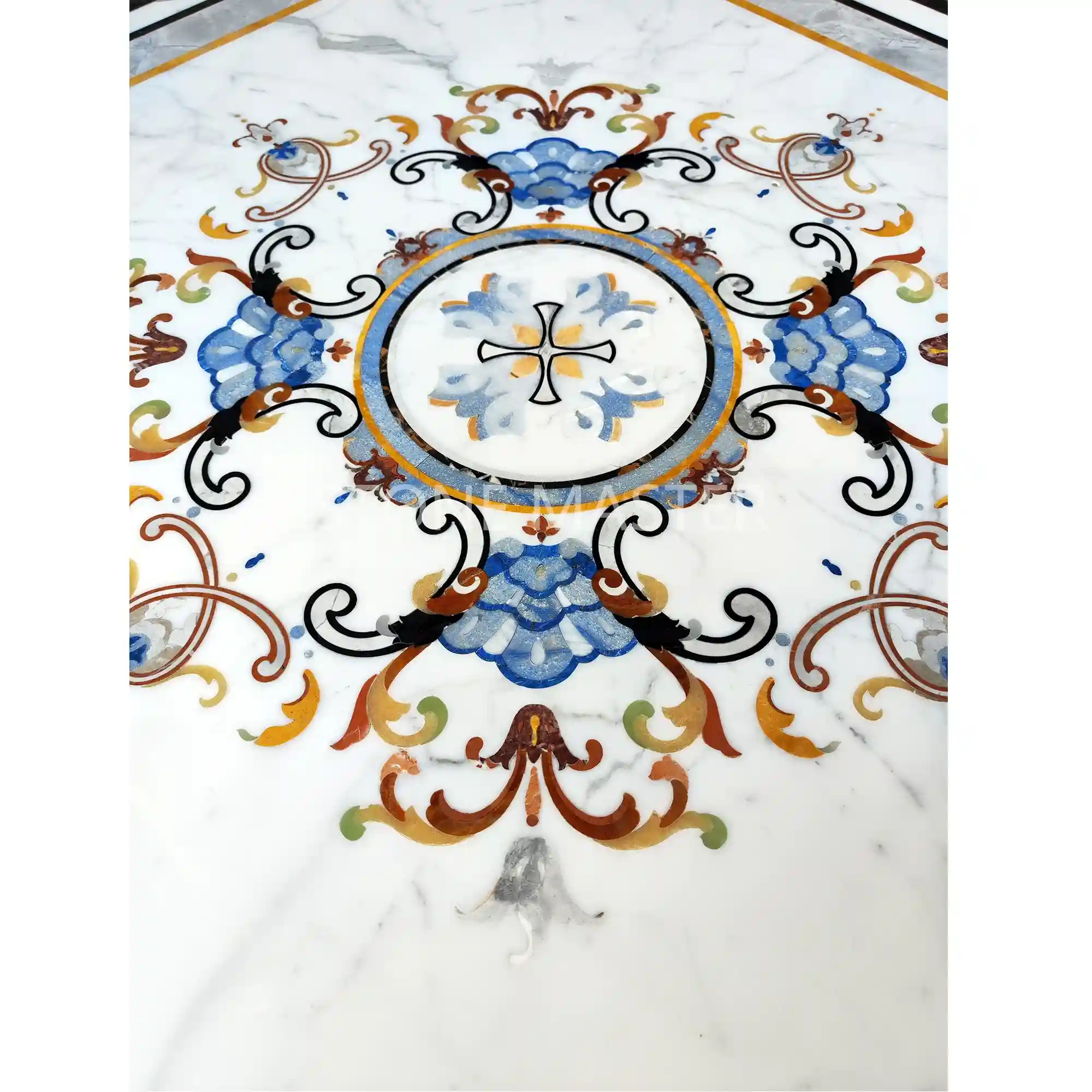 Marble Floor Medallion for Luxury Home, Modern Marble Design for Villa Foyer and Living Room