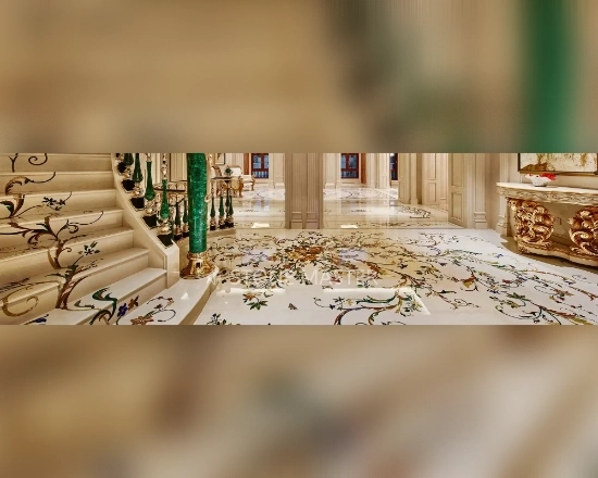 1 marble inlay flooring for temple church classic style floor design